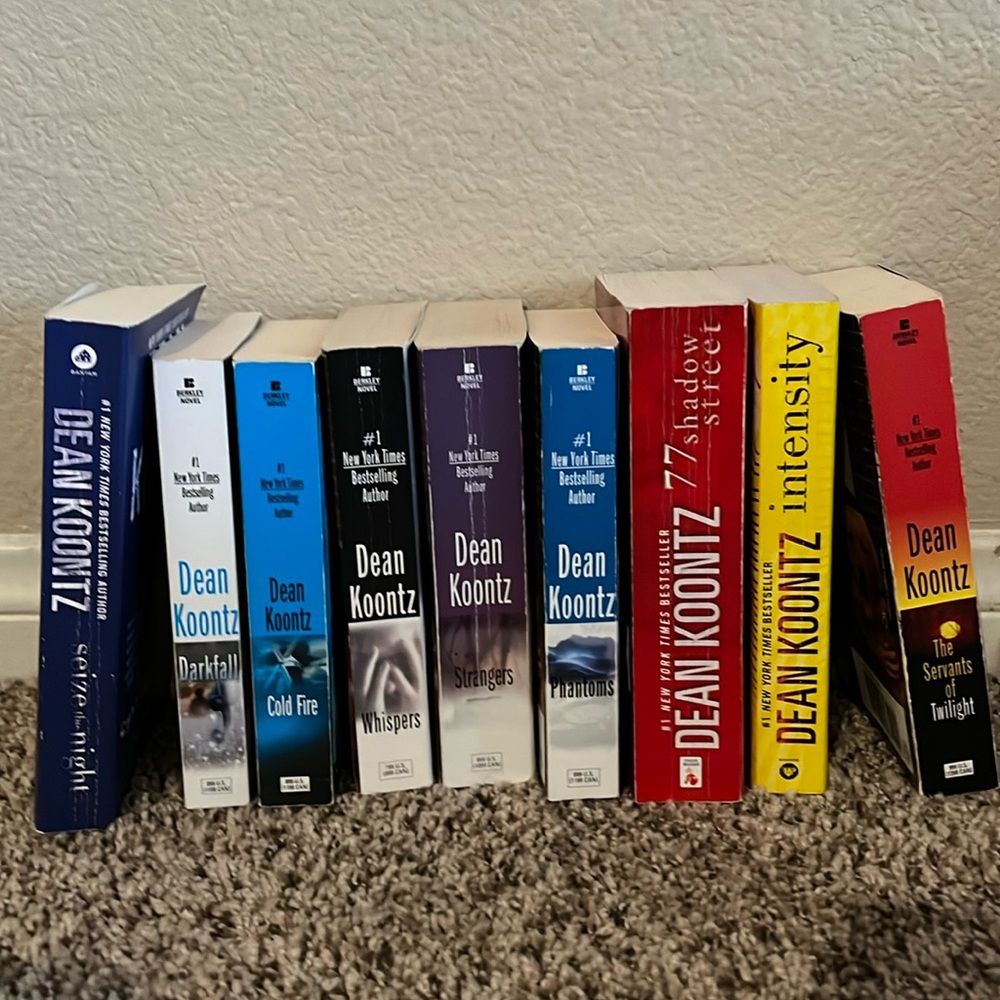 Dean Koontz Books Set of 9 Great to Very Good Condition